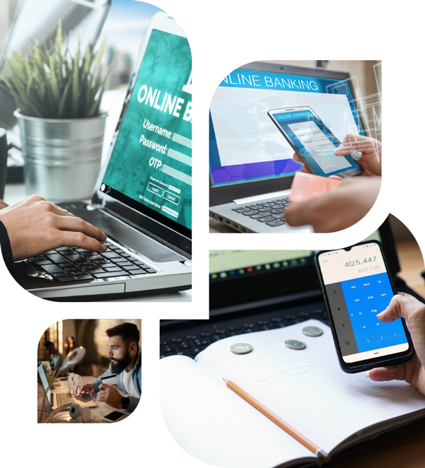 Banking across laptop, tablet and phone